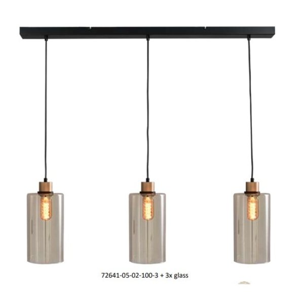 Master Light Ortona 3-light pendant lamp