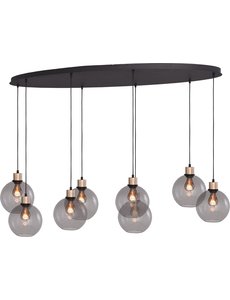 Master Light Lazise oval pendant lamp, 8 lights