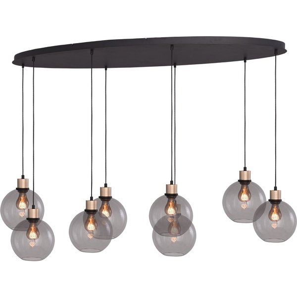 Master Light Lazise oval pendant lamp, 8 lights