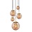 Steinhauer Bollique pendant lamp amber spheres