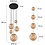 Steinhauer Bollique pendant lamp amber spheres