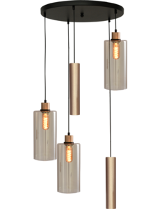 Master Light Ortona 3 + 2 round pendant lamp
