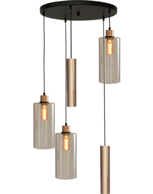 Master Light Ortona 3 + 2 round pendant lamp