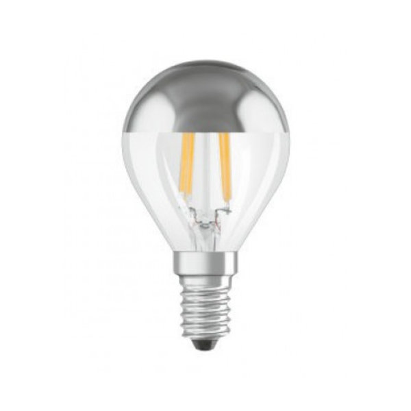 Osram Kopspiegel kogellamp Zilver  E14