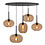 HighLight  Bellini oval 5-light pendant lamp