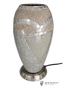 Sweet Lake Compagny Table lamp Mosaic Cream/Silver