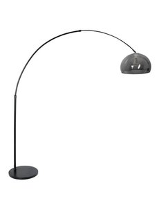 Steinhauer Arc lamp Stresa Black with shade