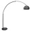 Steinhauer Arc lamp Stresa Black with shade