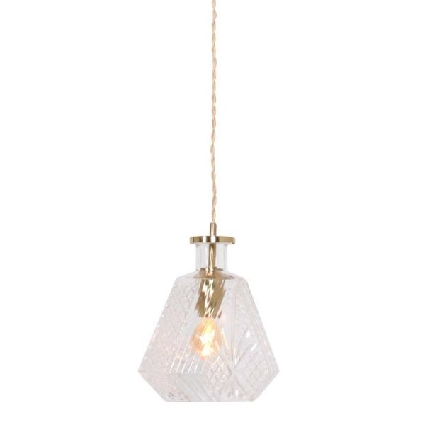 Steinhauer Hanging lamp Grazio glass