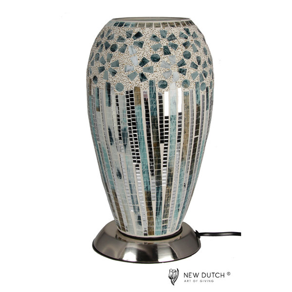 Sweet Lake Compagny Table lamp Mosaic Green-Silver