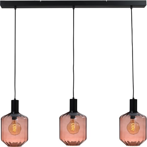 Master Light Hanging lamp Porto 3 light pink