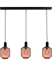 Master Light Hanging lamp Porto 3 light pink