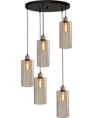 Master Light Ortona 5-light round pendant lamp