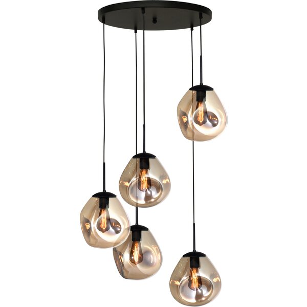 Master Light Hanging lamp Lava 5 lights round