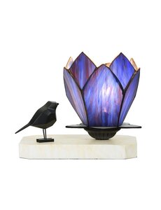 Art Deco Trade Table lamp Tiffany Bird Flower