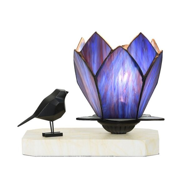 Art Deco Trade Table lamp Tiffany Bird Flower