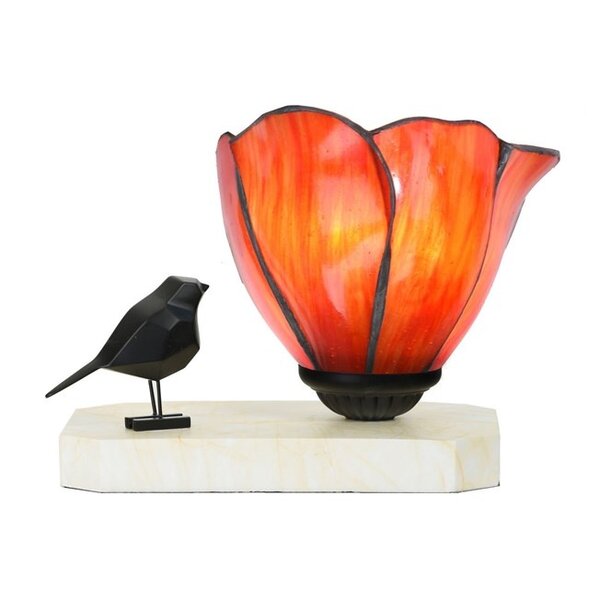 Art Deco Trade Table lamp Tiffany Bird Flower