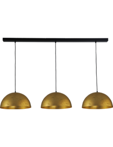 Master Light Hanglamp Larino Gold Leaf  3 lichts