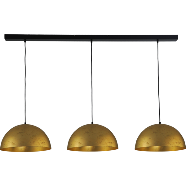 Master Light Hanging lamp Larino Gold Leaf 3 lights