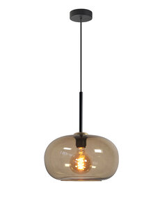 HighLight  Hanging lamp Bellini 1 light brown glass