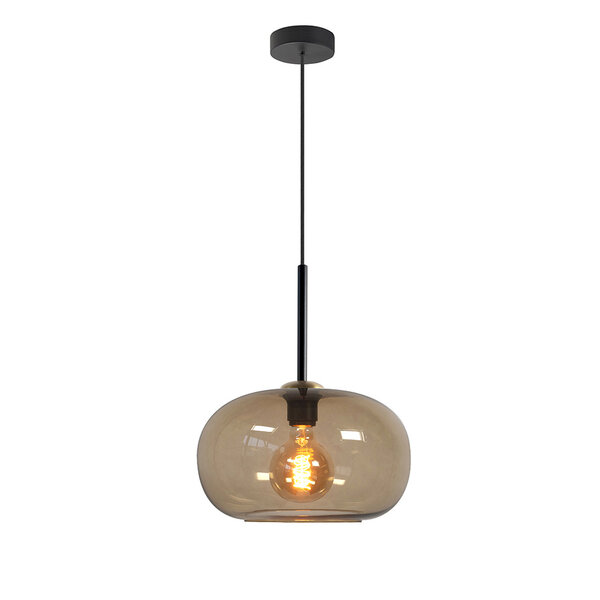 HighLight  Hanging lamp Bellini 1 light brown glass