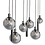 Steinhauer Hanging lamp Bollique 6 + 3 lights