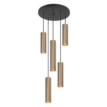 HighLight  Perugia round gold pendant lamp