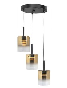 HighLight  Hanging lamp Salerno round black gold