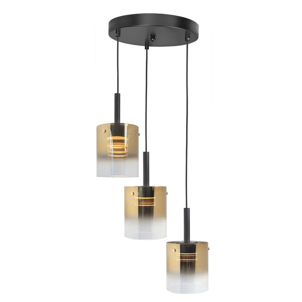 HighLight  Hanging lamp Salerno round black gold