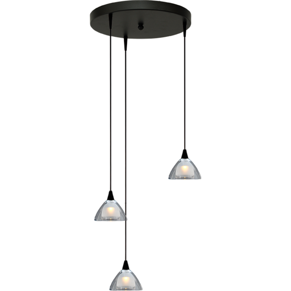 Master Light Hanging lamp Caterina 3 light LED round