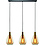 Freelight Dorato 3-light pendant lamp