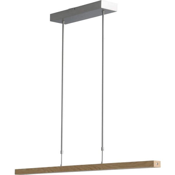 Master Light Hanglamp Oak naturel met matt nickel