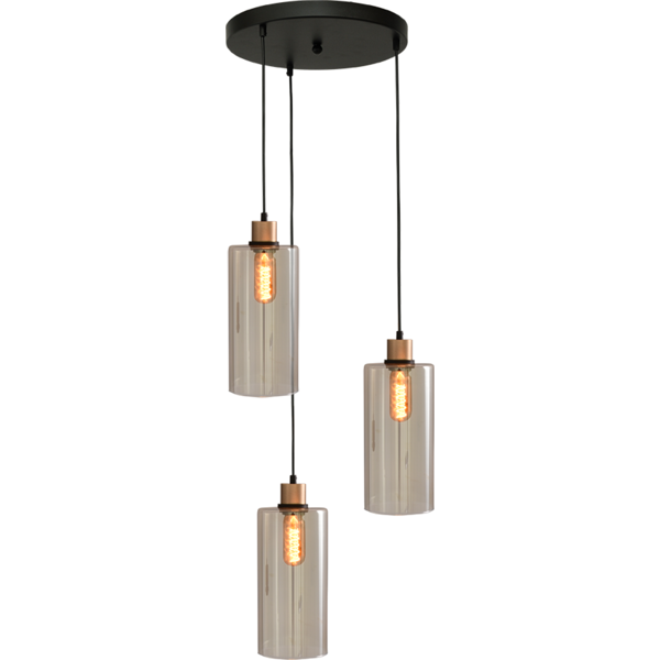 Master Light Hanging lamp Ortona 3 lights round