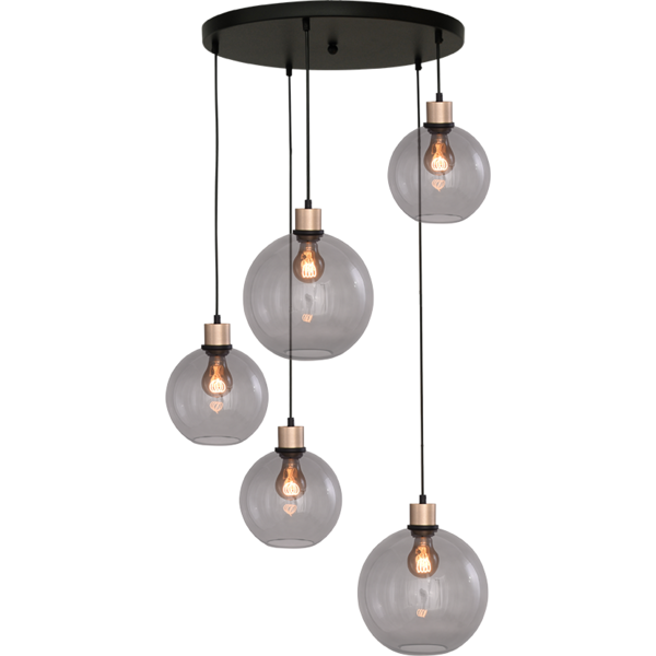 Master Light Hanging lamp Lazise 5 lights round