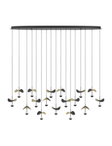 Eglo Dracera oval pendant lamp 17 lights