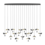 Eglo Dracera oval pendant lamp 17 lights
