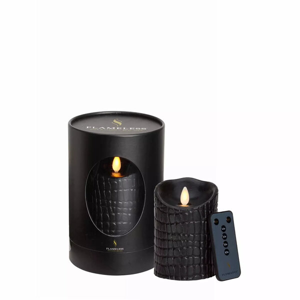 Flameless LED Candles - black