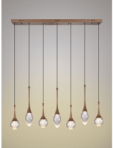 Light Trend Crystal Bubble 7-light pendant lamp