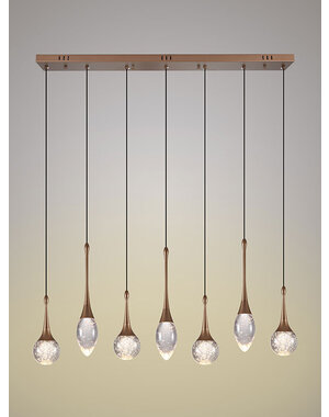 Light Trend Crystal Bubble 7-light pendant lamp