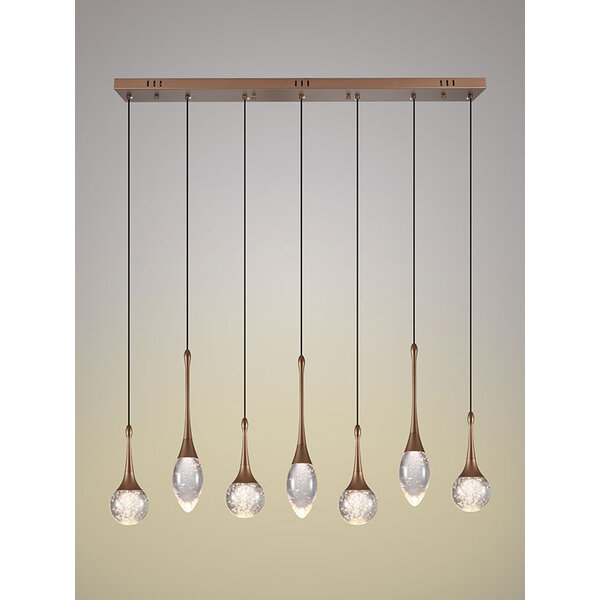 Light Trend Crystal Bubble 7-light pendant lamp