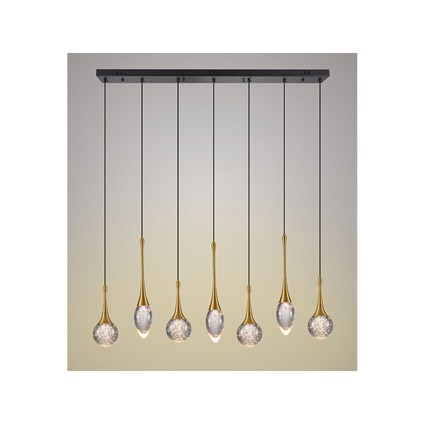 Light Trend Crystal Bubble 7-light pendant lamp