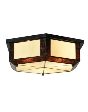 Art Deco Trade Tiffany Geometric Ceiling Lamp
