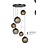 Master Light Hanging lamp Baloton 6 light round