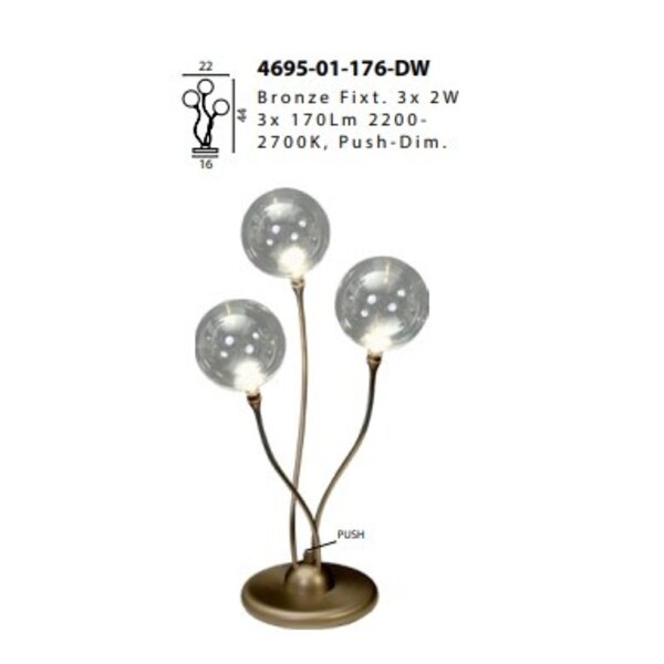 Master Light Molto bronze table lamp