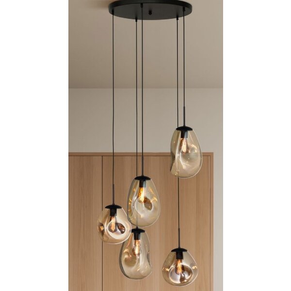 Master Light Hanging lamp Lava 5 lights round