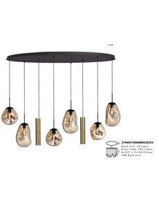 Master Light Hanging lamp Lava Oval