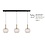 Master Light Lido 3-light pendant lamp