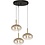 Master Light Lido 3-light round pendant lamp