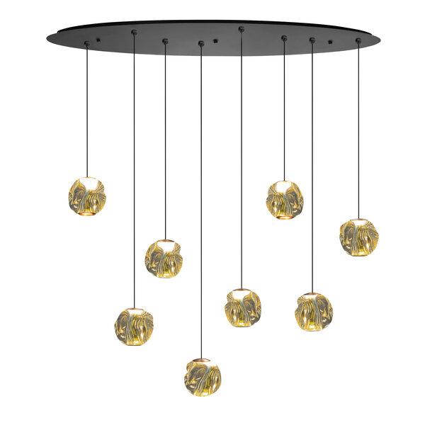 HighLight  Hanging lamp Melina 8 lights oval