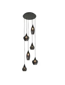 HighLight  Cambio 6-light round pendant lamp